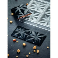 PAVONI Moule Tablette Chocolat Edelweiss 15,5 x 7,7 cm x H 1 cm (x3) Online