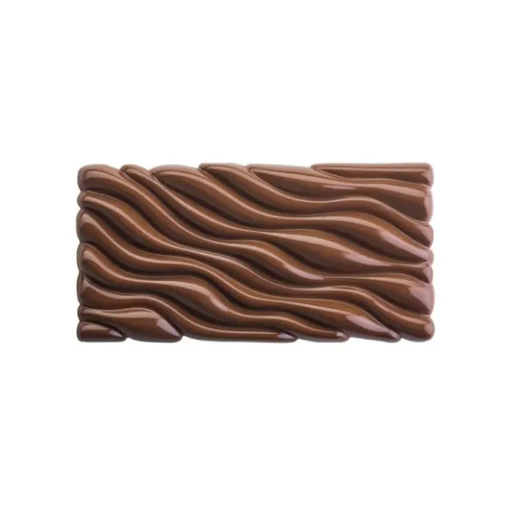 PAVONI Moule Tablette Chocolat Fluid Vallée 15,4 x 7,7 x H 1,1 cm (x3) Discount