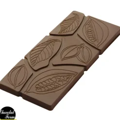 Chocolat Form Moule Tablette Chocolat Feuilles et Fèves 11,8 x 5 cm (x6) Best