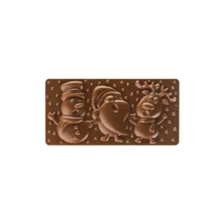 PAVONI Moule Tablette Chocolat Père Noël, Renne et Bonhomme de Neige 15,4 x 7,7 cm Outlet