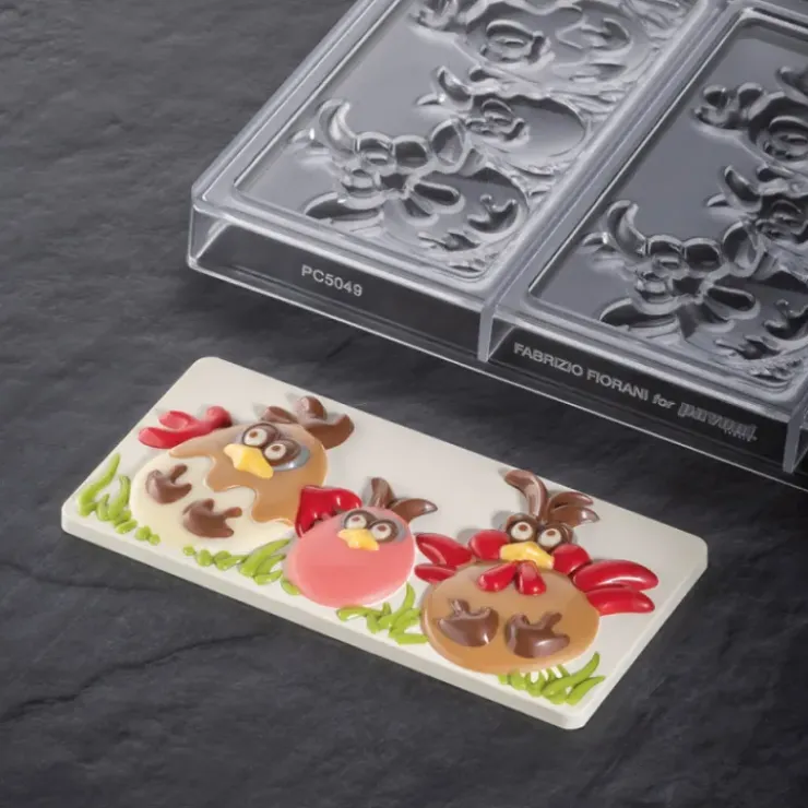 PAVONI Moule Tablette Chocolat Pâques 15,4 x 7,2 cm (x3) New