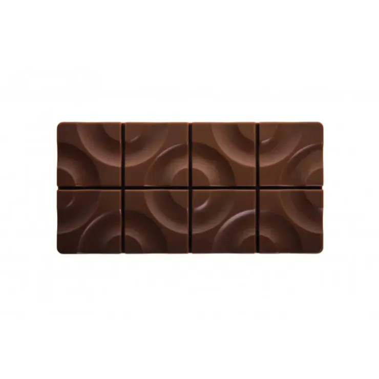 PAVONI Moule Tablette Chocolat Target 15,4 x 7,7 cm x H 0,8 cm (x3) Hot