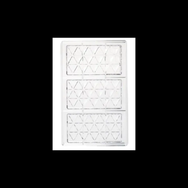 CUISINEADDICT Moule Tablette de Chocolat Pyramide x3 Hot