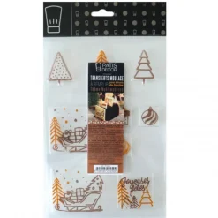 PATISDECOR Moule Transfert Embout de Bûche Noël Patisdécor Discount