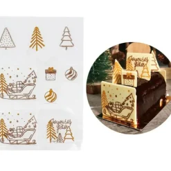 PATISDECOR Moule Transfert Embout de Bûche Noël Patisdécor Discount