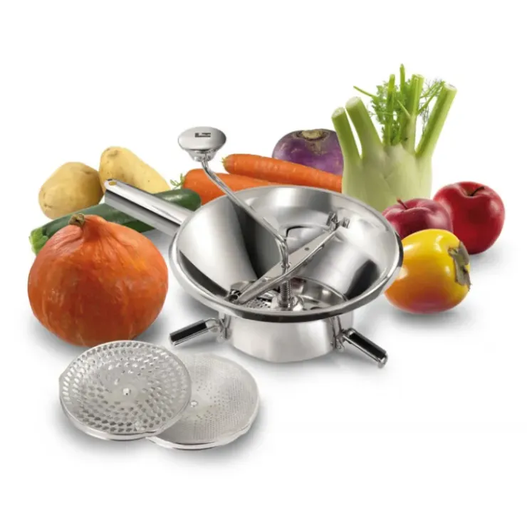 La Bonne Graine Moulin à légumes 24 cm Inox 3 grilles Discount