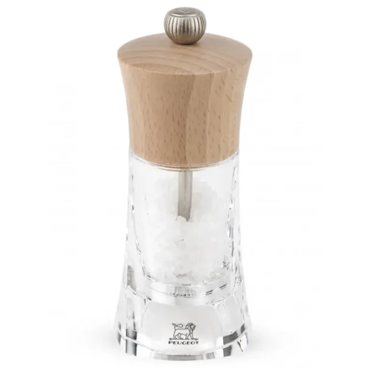 PEUGEOT Moulin à Sel Oléron 14 cm Transparent-Bois Naturel Outlet