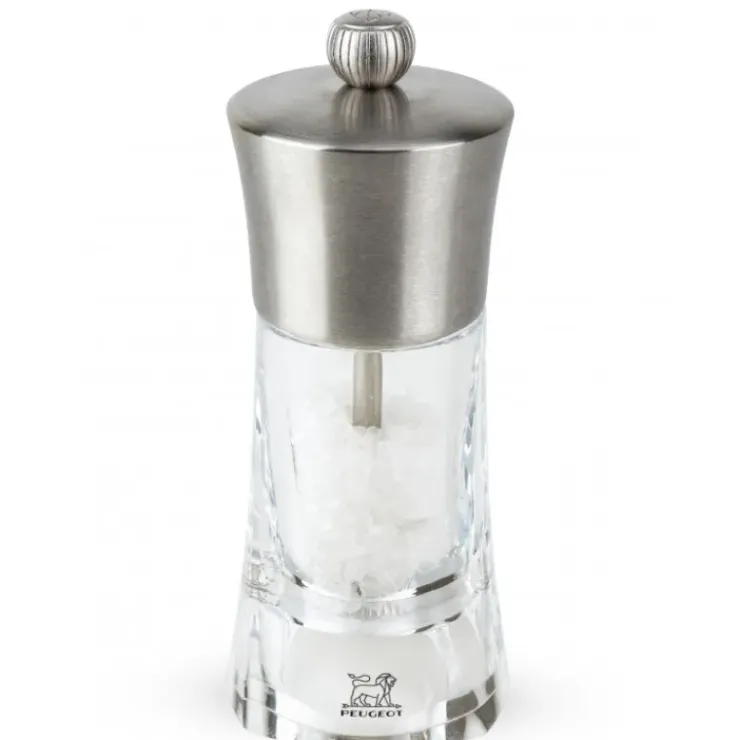 PEUGEOT Moulin à Sel Ouessant 14 cm Transparent-Inox Outlet