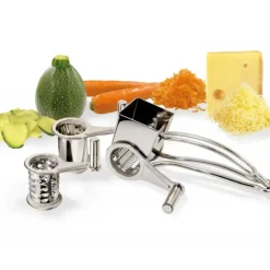 La Bonne Graine Moulin Râpe à fromage inox 3 tambours Outlet
