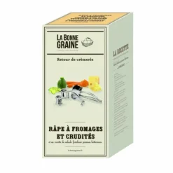 La Bonne Graine Moulin Râpe à fromage inox 3 tambours Outlet