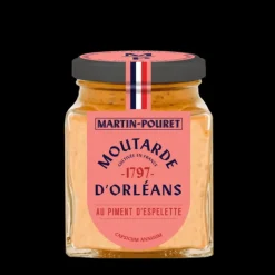 MARTIN POURET Moutarde d'Orléans au Piment d'Espelette AOP 95g Sale