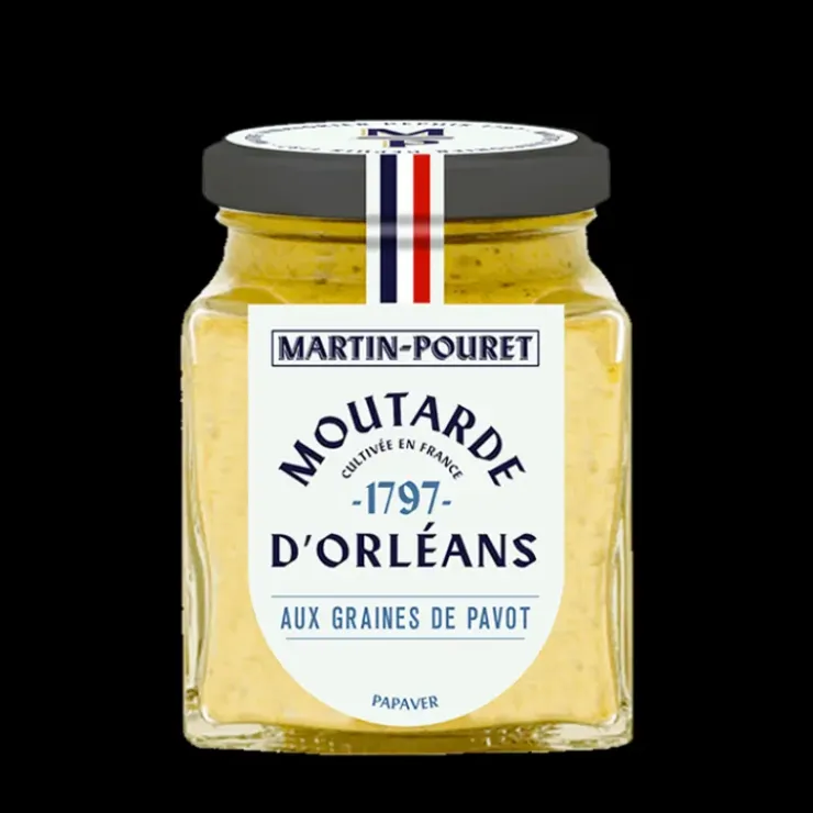 MARTIN POURET Moutarde d'Orléans aux Graines de Pavot 95g Sale