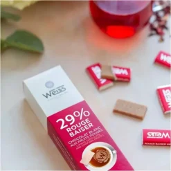 WEISS Napolitain Chocolat Blanc Rouge Baiser 29% 180 g Sale