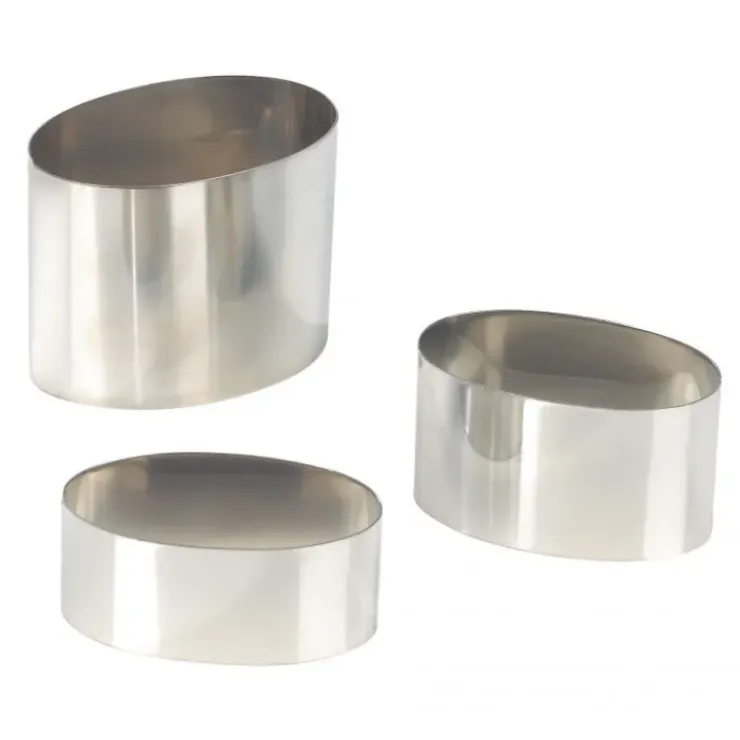 MALLARD FERRIERE Nonnette Ovale Inox 8 cm H5 cm New