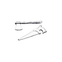 CUISINEADDICT Outils Haches et Scies Argentées x100 Outlet
