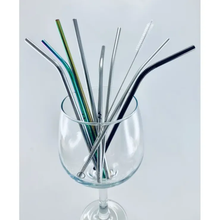 LEBRUN Paille en Inox Coudée 21,5cm x4 New