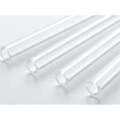 CUISINEADDICT Paille Réutilisable en Verre 15cm droite x4 HALM Best