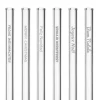 CUISINEADDICT Paille Réutilisable en Verre Joyeux Noël 20cm droite x6 HALM Best