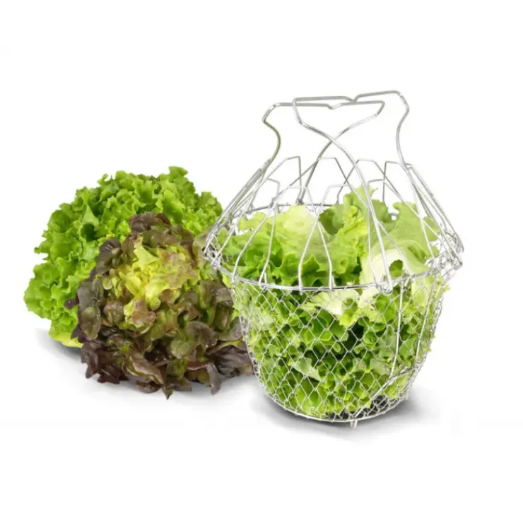 La Bonne Graine Panier à Salade Pliant Inox 22,5 cm New
