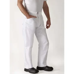 ROBUR Pantalon de Cuisine Mixte Blanc ARENAL T.5