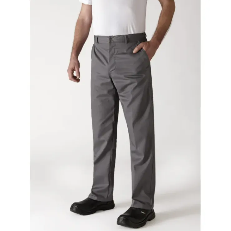 ROBUR Pantalon de Cuisine Mixte Gris Anthracite TIMEO T.38 Discount