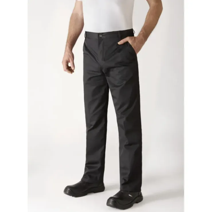 ROBUR Pantalon de Cuisine Mixte Noir TIMEO T.34 Best