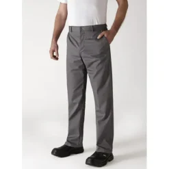 ROBUR Pantalon de Cuisine Mixte Gris Anthracite TIMEO T.44 Outlet