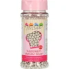 FUNCAKES Perles de Sucre Argent Métallique 80g New