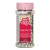 FUNCAKES Perles de sucre 8mm Argenté 80g Best