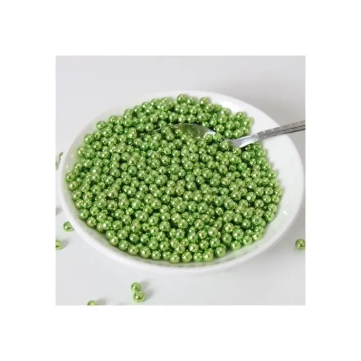 FUNCAKES Perles de sucre Vert Métallique 80 g Outlet
