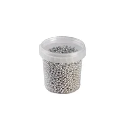 PAVONI Perles en Sucre Argent Métallisé Ø 4 mm 120 g New