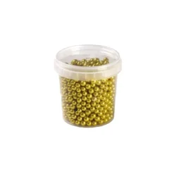 PAVONI Perles en Sucre Or Métallisé Ø 6 mm 120 g