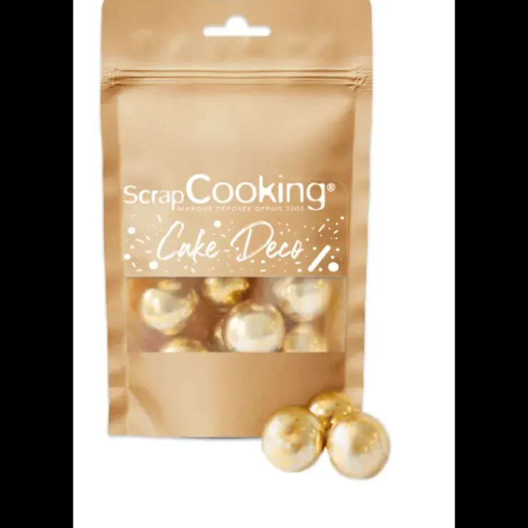 SCRAPCOOKING Perles XXL Dorées Croustillantes 55 g Sale