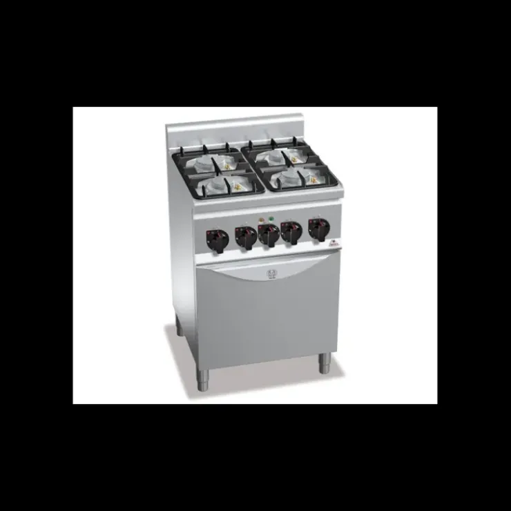 BERTOS Piano de Cuisson 4 Brûleurs Eco Power Four Electrique 600 x 600 x 900 mm Berto's Sale