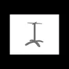 LYROSE Pied de Table Base 4 Branches en Métal Gris Aluminium Athena Clearance