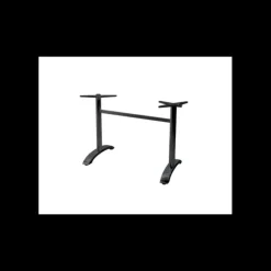 LYROSE Pied de Table Double en Métal Noir Athena Hot