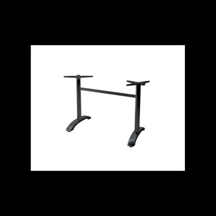 LYROSE Pied de Table Double en Métal Noir Athena Hot