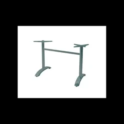 LYROSE Pied de Table Double en Métal Gris Aluminium Athena Outlet