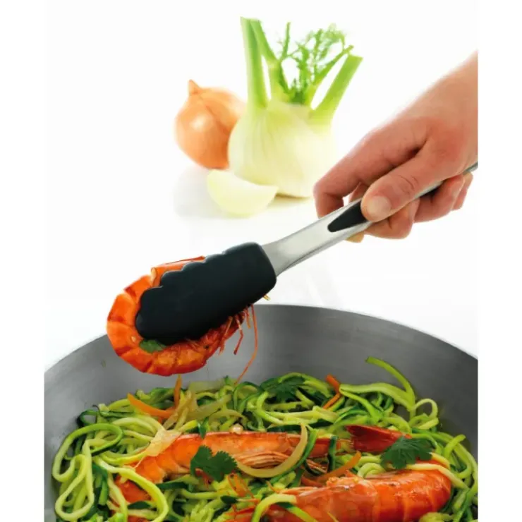 MASTRAD Pince de Cuisine Inox et Silicone 26 cm Vert Best