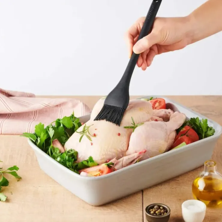 MASTRAD Pinceau Cuisine en Silicone Noir 28 cm Hot