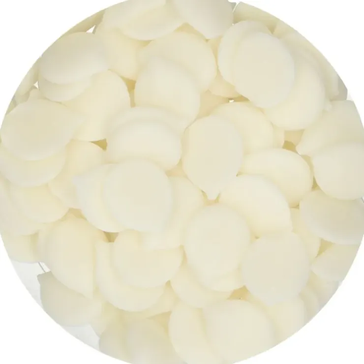 FUNCAKES Pistoles Deco Melts Blanc Naturel 250g Clearance