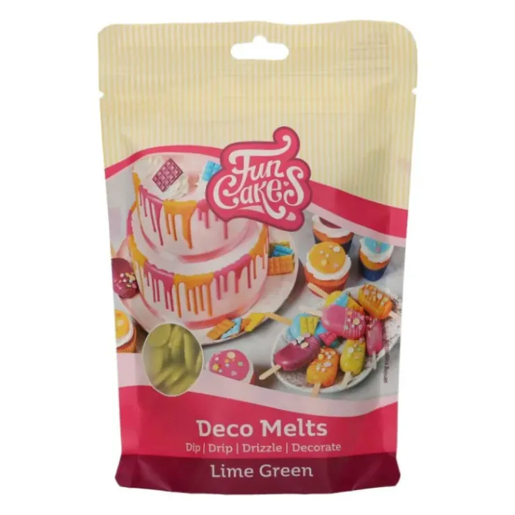 FUNCAKES Pistoles Deco Melts Citron Vert 250g Outlet