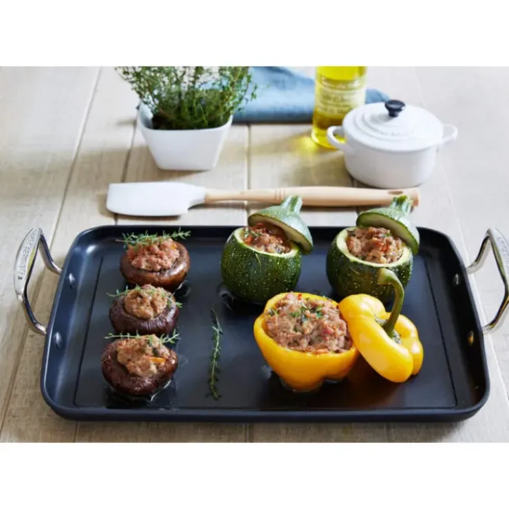 LE CREUSET Plancha géante fonte d'aluminium 34 x 25 cm Hot