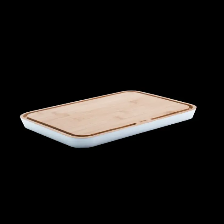 PEBBLY Planche à Découper Crème en Bambou 25 x 17,5 cm Clearance