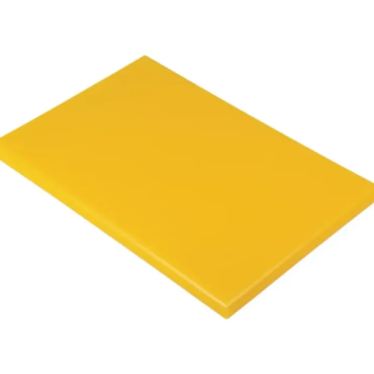 COMAS Planche à Découper 60x40 cm H 2cm Polyéthylène Jaune Sale