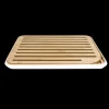 PEBBLY Planche à Pain Bambou 35 x 25 cm Blanc Sale