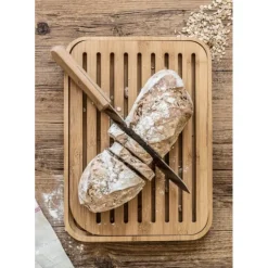 PEBBLY Planche à Pain en Bambou 36 x 26 cm Sale
