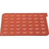 SILIKOMART Plaque Macarons Coeurs Silicone 40 x 30 cm