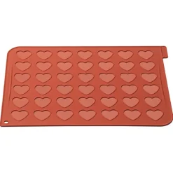 SILIKOMART Plaque Macarons Coeurs Silicone 40 x 30 cm