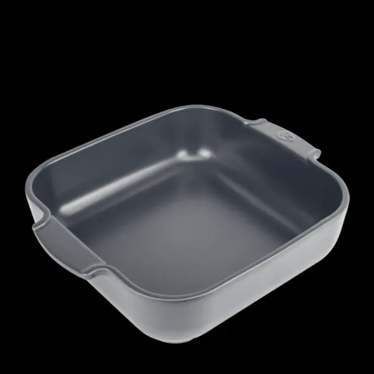PEUGEOT Plat à Four Carré en Céramique Appolia 28 cm Ardoise Outlet